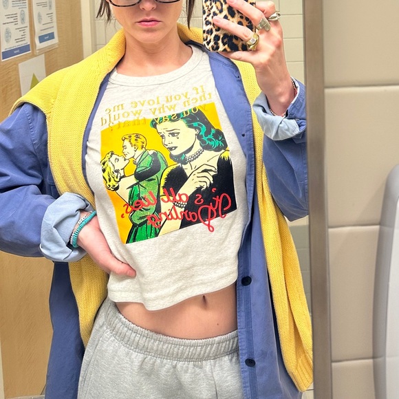 Boyslie- Don't Say It Darling Fair Play Fitted Longsleeve Crop from Boys Lie - Picture 2 of 11